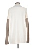 Lands' End 100% Cashmere Color Block Ivory Cashmere Pullover Sweater Size XXS - photo 2