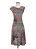 En Focus Studio 100% Polyester Paisley Gray Cocktail Dress Size 4 - photo 1