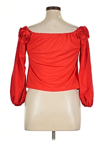 Shein Curve 3/4 Sleeve Blouse (view 2)