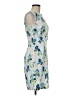 AGB Print Blue Cocktail Dress Size 8 - photo 4