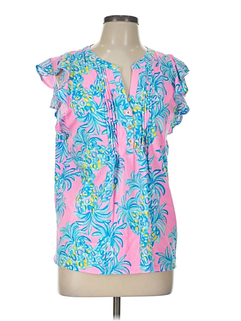 Pre-owned Lilly Pulitzer Sleeveless T-shirt In Pink