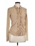 Gloria Vanderbilt 100% Nylon Tan Long Sleeve Blouse Size L - photo 1