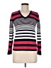 Tommy Hilfiger 100% Pima Cotton Stripes Red Pullover Sweater Size M - photo 1