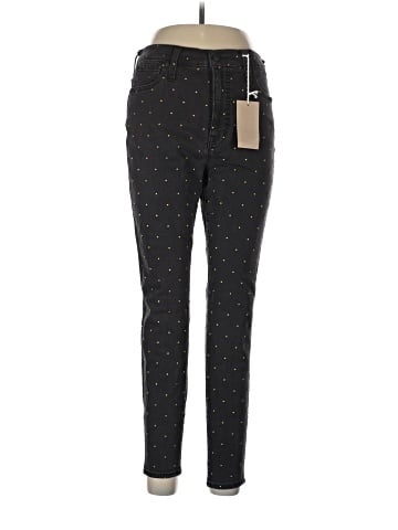 Madewell 10" High-Rise Skinny Jeans: Metallic Dot Edition (view 1)