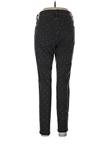 Madewell 10" High-Rise Skinny Jeans: Metallic Dot Edition (view 2)