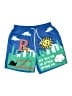 Romwe 100% Polyester Graphic Blue Board Shorts Size M - photo 1