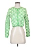 Zara 100% Cotton Green Cardigan Size S - photo 1