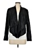 INC International Concepts 100% Polyester Metallic Solid Black Blazer Size M - photo 1