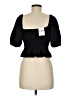 Forever 21 Black Short Sleeve Blouse Size M - photo 2