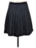 J.Crew 100% Polyester Polka Dots Black Casual Skirt Size 4 - photo 1