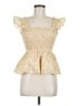 Kourt Yellow Sleeveless Blouse Size M - photo 1