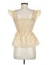 Kourt Yellow Sleeveless Blouse Size M - photo 2