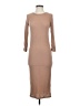 Audrey 3+1 Solid Tan Casual Dress Size S - photo 1