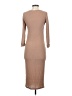 Audrey 3+1 Solid Tan Casual Dress Size S - photo 2