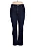 DKNY 100% Polyester Blue Black Jeans Size 14 - photo 1