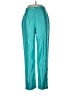 Sag Harbor 100% Polyester Color Block Teal Casual Pants Size 12 - photo 1