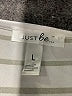Just Be... Stripes Ivory Short Sleeve T-Shirt Size L - photo 7