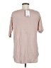 Bordeaux 100% Linen Pink Short Sleeve Top Size M - photo 2