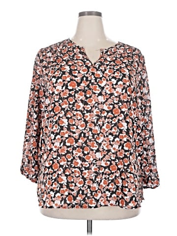 Monday Fun 3/4 Sleeve Blouse (view 1)