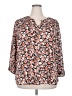 Monday Fun Orange 3/4 Sleeve Blouse Size 2X - photo 1