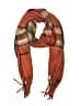 World Market 100% Polyester Plaid Brown Scarf One size - photo 1