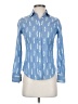 J.Crew Blue Long Sleeve Button-Down Shirt Size 00 (petite) - photo 1