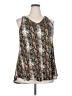 Cool Melon 100% Polyester Silver Sleeveless Blouse Size 2X - photo 1