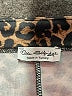 Miss Selfridge Animal Print Gold Tan Skort Size 8 - photo 3