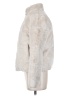 Zara 100% Polyester Ivory Faux Fur Jacket Size S - photo 5