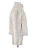 Zara 100% Polyester Ivory Faux Fur Jacket Size S - photo 4
