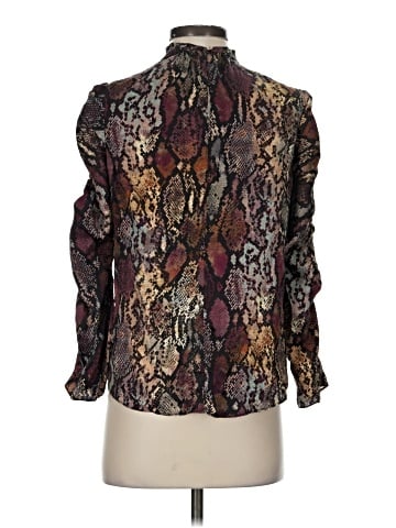 Rebecca Taylor Long Sleeve Silk Top (view 2)