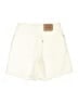 Levi's 100% Cotton Solid Ivory Shorts Size 11 - photo 2