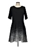 Apt. 9 Graphic Black Casual Dress Size L - photo 1