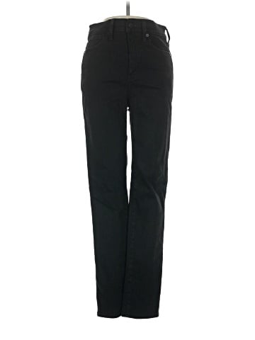 Madewell Stovepipe Jeans in Black Rinse Wash (view 1)