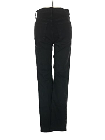 Madewell Stovepipe Jeans in Black Rinse Wash (view 2)