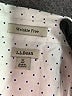 L.L.Bean Polka Dots White 3/4 Sleeve Button-Down Shirt Size XL - photo 7