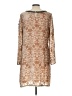 Sundance 100% Polyester Brown Casual Dress Size 12 - photo 2