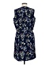 Originality 100% Polyester Paisley Blue Casual Dress Size M - photo 2
