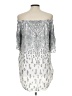 Blu Pepper 100% Rayon Silver Casual Dress Size L - photo 2