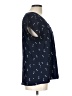 West Kei Stars Blue Short Sleeve Blouse Size L - photo 4