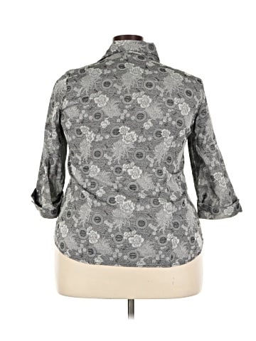 DressBarn 3/4 Sleeve Button-Down Shirt (view 2)