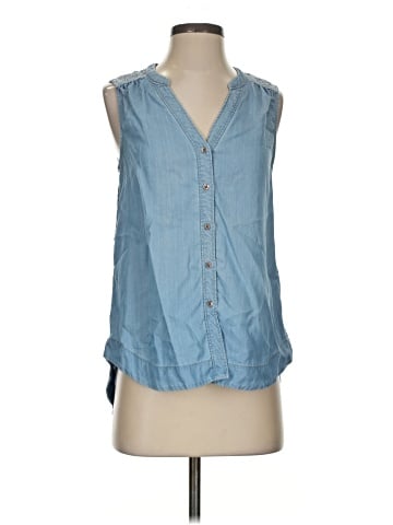 Holding Horses Sleeveless Button-Down Shirt (view 1)