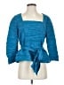 Alex Evenings Blue 3/4 Sleeve Top Size S - photo 1
