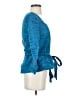 Alex Evenings Blue 3/4 Sleeve Top Size S - photo 4