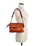 B Makowsky 100% Leather Solid Orange Leather Shoulder Bag One size - photo 2