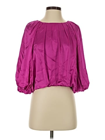 Amanda Uprichard 3/4 Sleeve Silk Top (view 1)