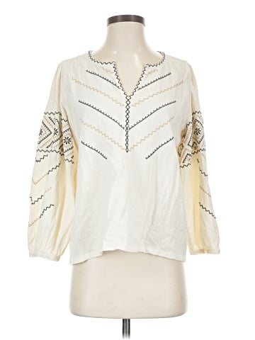 Madewell Embroidered Peasant Top (view 1)