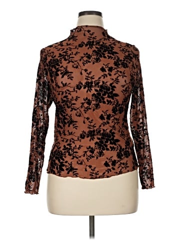 Shein Curve Long Sleeve Blouse (view 1)