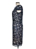 Jackie Jon Paisley Blue Cocktail Dress Size 10 - photo 5