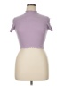 Shein Purple Short Sleeve Turtleneck Size XL - photo 1